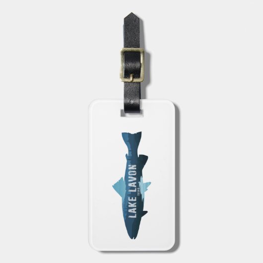 Lavon Texas Fish Gepäckanhänger (Vorderseite vertikal)
