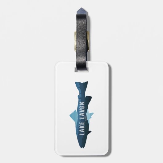 Lavon Texas Fish Gepäckanhänger (Rückseite vertikal)