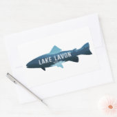Lavon Texas Fish Rechteckiger Aufkleber (Umschlag)