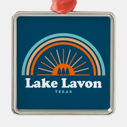 Lavon Texas Rainbow Ornament Aus Metall (Vorne)