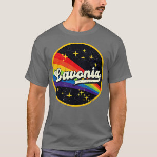 Lavonia Rainbow in Space Vintag GrungeStyle T-Shirt
