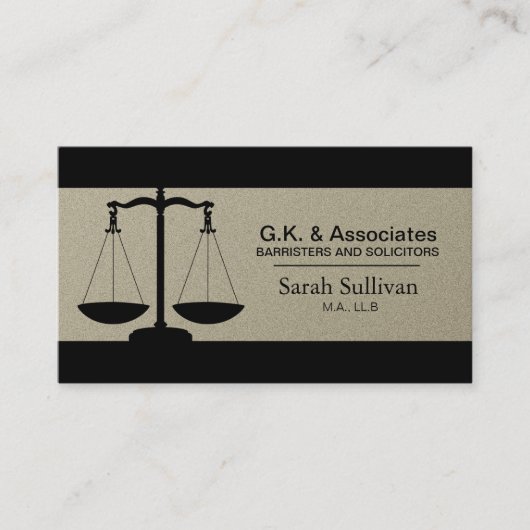 Law Business Card - Einfache Rechtsanwältin Visitenkarte (Vorderseite)