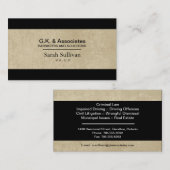 Law Business Card - Simple Texter Anwalt Visitenkarte (Vorne/Hinten)