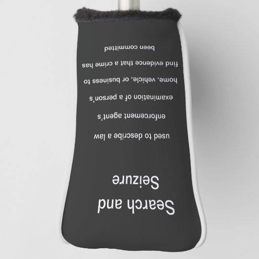 Law Definitions Golf Headcover (Rotieren 90)