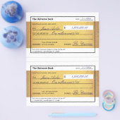 Law of Attraction Blank Printable Gold Check  Flyer (Einzeln)