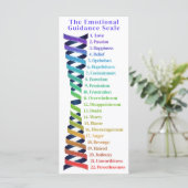 Law of Attraction Emotion Guidance Scale Bookmark (Stehend Vorderseite)