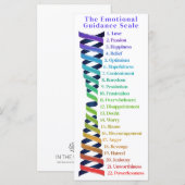 Law of Attraction Emotion Guidance Scale Bookmark (Vorne/Hinten)