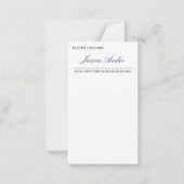 Law of Attraction Gold Manifestation Blank Check Mitteilungskarte (Rückseite)