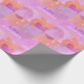 Law of Attraction Motivational Inspirational Pink Geschenkpapier (Ecke)