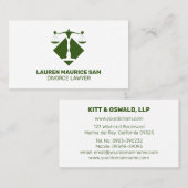 Law Office Geschieden Specialist Minimalist Visitenkarte (Vorne/Hinten)