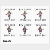 Law & Order Aufkleber (Blatt)