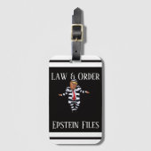 Law & Order Luggage Tag Gepäckanhänger (Vorderseite Vertikal)