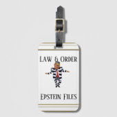Law & Order Luggage Tag Gepäckanhänger (Vorderseite Vertikal)