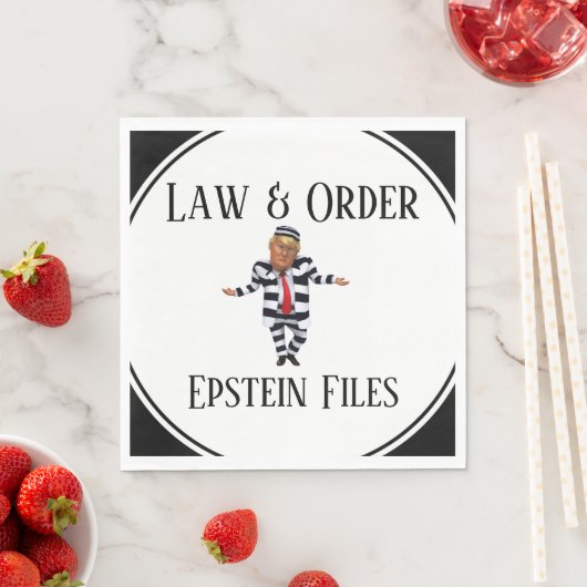 Law & Order Paper Napkin Serviette (Beispiel)