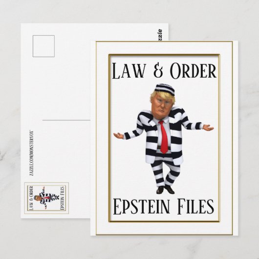 Law & Order Postkarte (Vorne/Hinten)