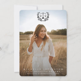 Law School Black Overlay 2 Foto Abschluss Ankündigung