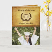 Law School Graduate Karte (Gelbe Blume)