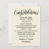 Law School Graduation Invitation Einladung (Rückseite)