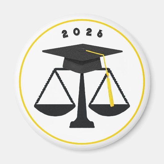 Law School Graduation Lawyer Magnet (Vorne)