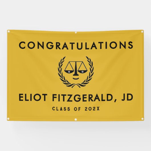 Law School Graduation Party Banner (Horizontal)