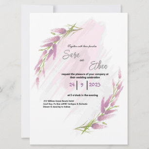 Lawander, Aquarellfarben-Wildblume