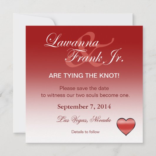 Lawanna Las Vegas Jackpot hört Save the Date (Rückseite)