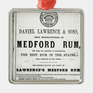 Lawerences Medford Rum Silbernes Ornament