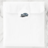 Lawine Runder Aufkleber (Tasche)