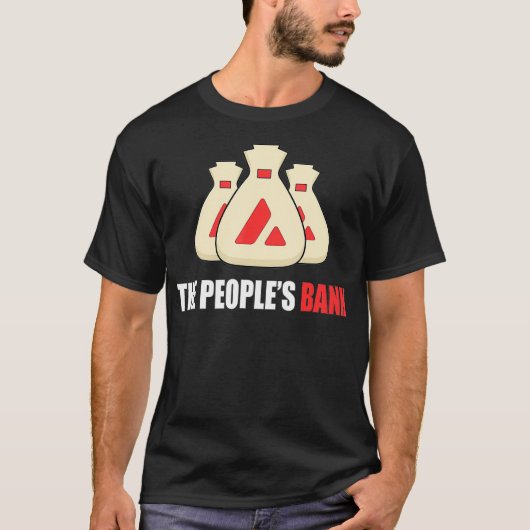 Lawine The People's Bank AVAX Money cool T-Shirt (Vorderseite)