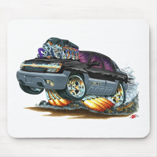 Lawinen-schwarzer LKW Mousepad (Vorne)