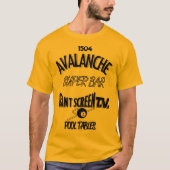 Lawinen-SuperBar Marquette - Blau auf GoldShirt T-Shirt (Vorderseite)