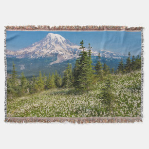 Lawinenlilien und Mount Rainier Decke