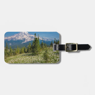 Lawinenlilien und Mount Rainier Gepäckanhänger