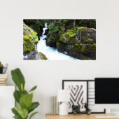 Lawinenschlucht I im Glacier-Nationalpark Poster (Heimbüro)