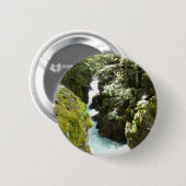 Lawinenschlucht II am Glacier-Nationalpark Button (Vorne & Hinten)