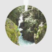 Lawinenschlucht II am Glacier-Nationalpark Ornament (Rückseite)