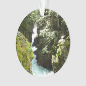 Lawinenschlucht II am Glacier-Nationalpark Ornament (Vorderseite)