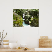 Lawinenschlucht II am Glacier-Nationalpark Poster (Küche)