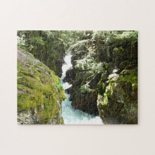 Lawinenschlucht II am Glacier-Nationalpark Puzzle