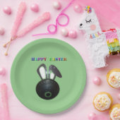Lawinenschüssel Osterhase, Papier-Party-Teller Pappteller (Party)