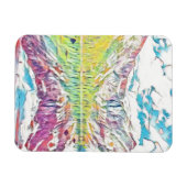 Lawinensee abstrakte Wasserfarbe Magnet (Horizontal)