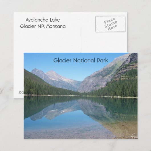 Lawinensee Postkarte (Vorne/Hinten)