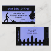 Lawinenservice Landscape Sky Blue Business Card Visitenkarte (Vorne/Hinten)