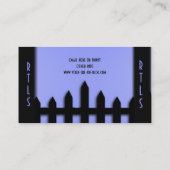 Lawinenservice Landscape Sky Blue Business Card Visitenkarte (Rückseite)