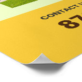 Lawinenservice-Poster Poster (Ecke)