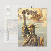 Lawless Lady Liberty Postkarte (Vorne/Hinten)