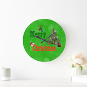 Lawls Weihnachtsstil, große Wall Uhr (Zuhause)