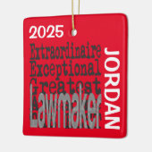 Lawmaker Extraordinaire Keramikornament (Links)