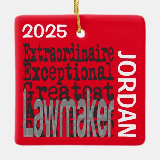 Lawmaker Extraordinaire Keramikornament (Vorderseite)
