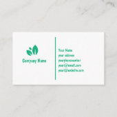 Lawn and Landscaping Business Card Template Visitenkarte (Rückseite)